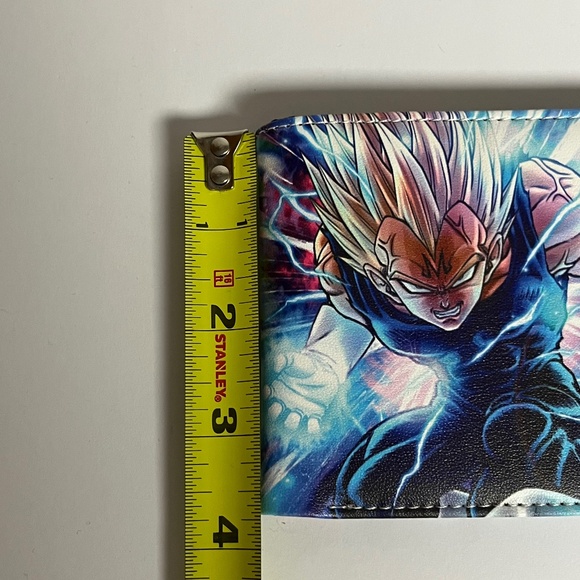 Dragonball Z Goku Vegeta Faux Leather Wallet Anime 90s Money Holder - Picture 6 of 6